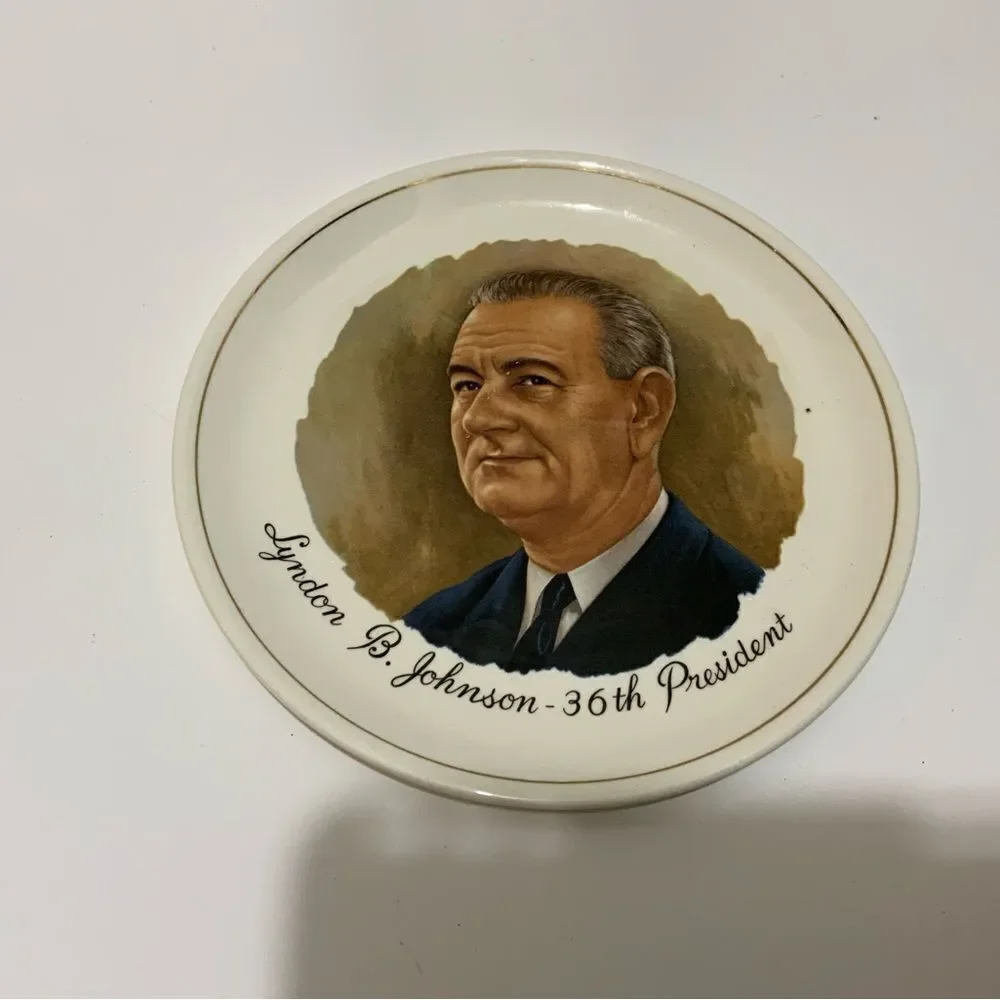 Vintage President Lyndon B Johnson  Collector's Plate